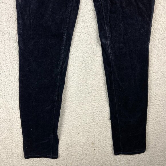 Ann Taylor LOFT Navy Blue Modern Skinny Modern Very Fine Wale Corduroy Size 28/6 - Picture 3 of 13
